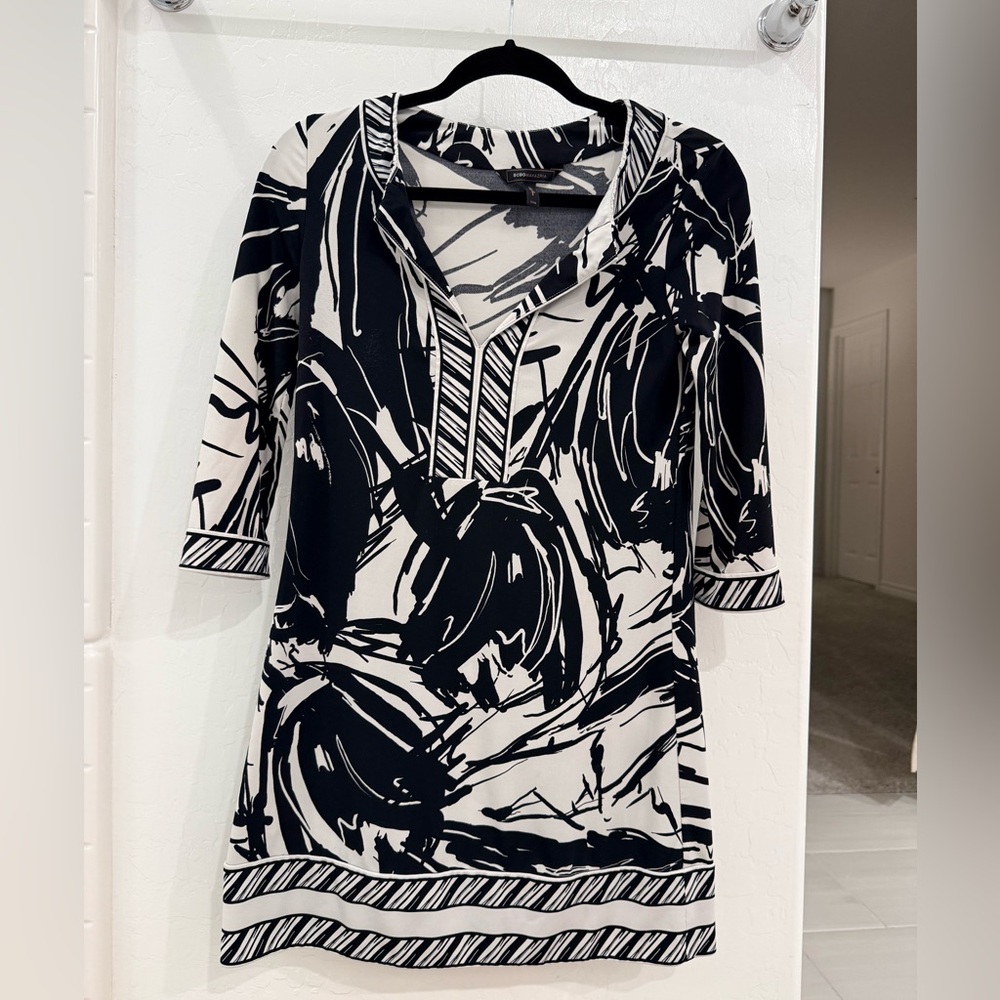 BCBGMaxAzria Black and White Dress